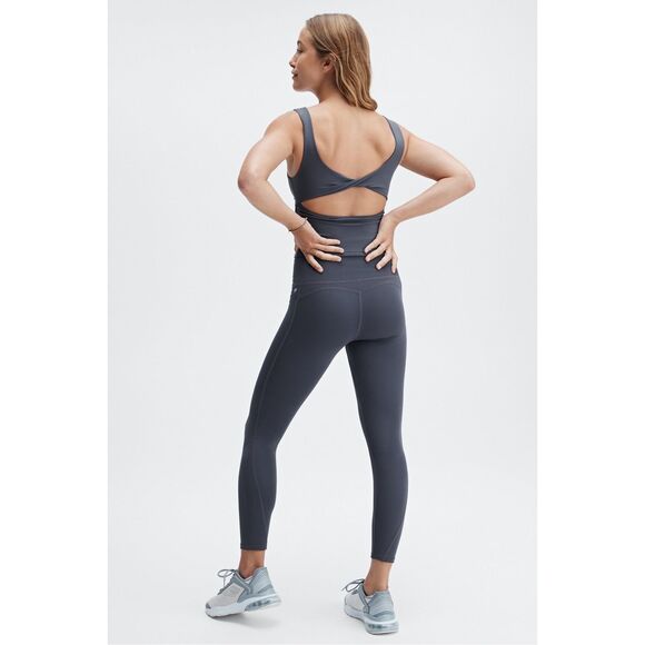 Fabletics Oasis Twist Back Built In Bra Tank In Pewter/Gray Size M - Picture 4 of 12